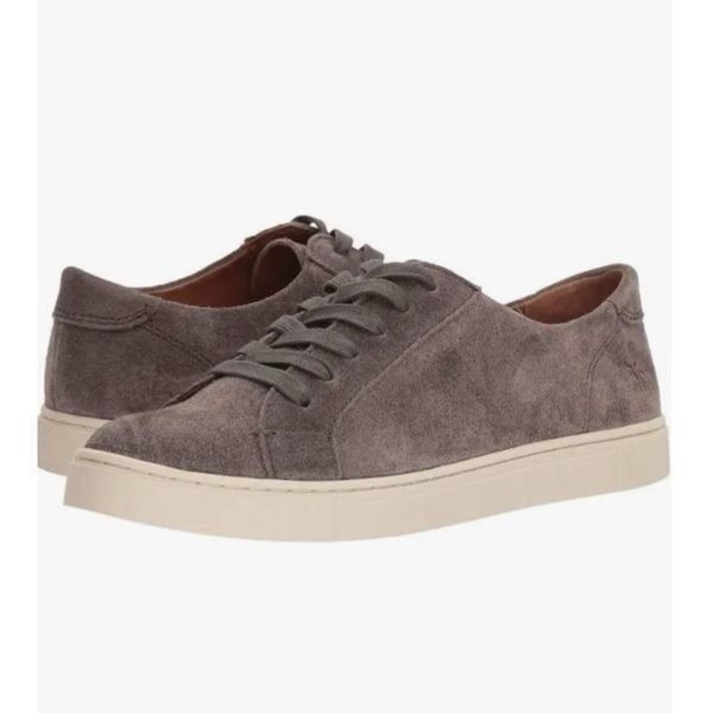 Women’s FRYE Gemma low causal grey Suede Sneakers- Size 8.5